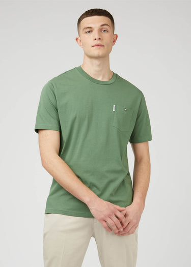 Ben Sherman T-shirts Signature pocket tee - rich fern