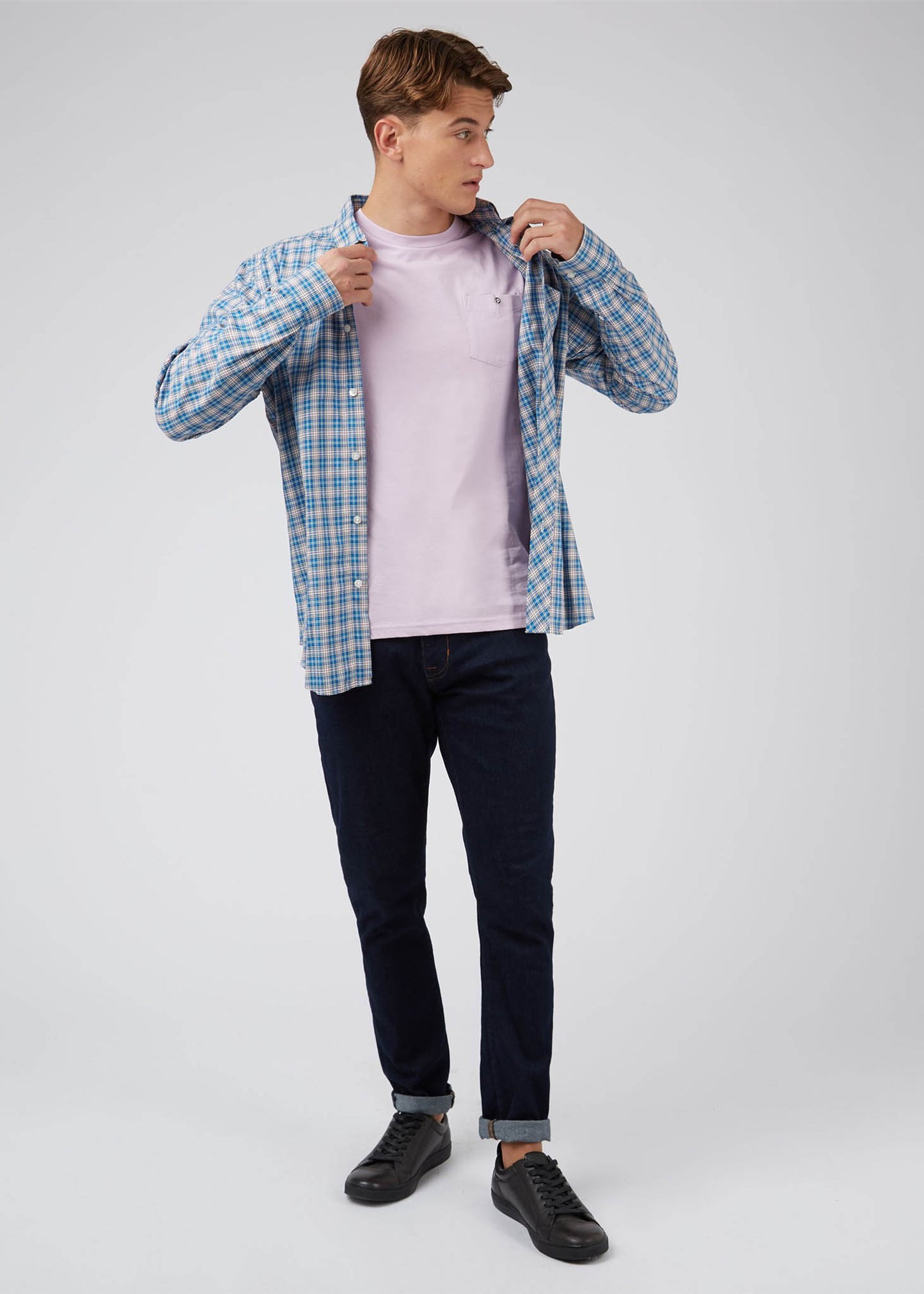 Ben Sherman T-shirts Signature pocket tee - lilac
