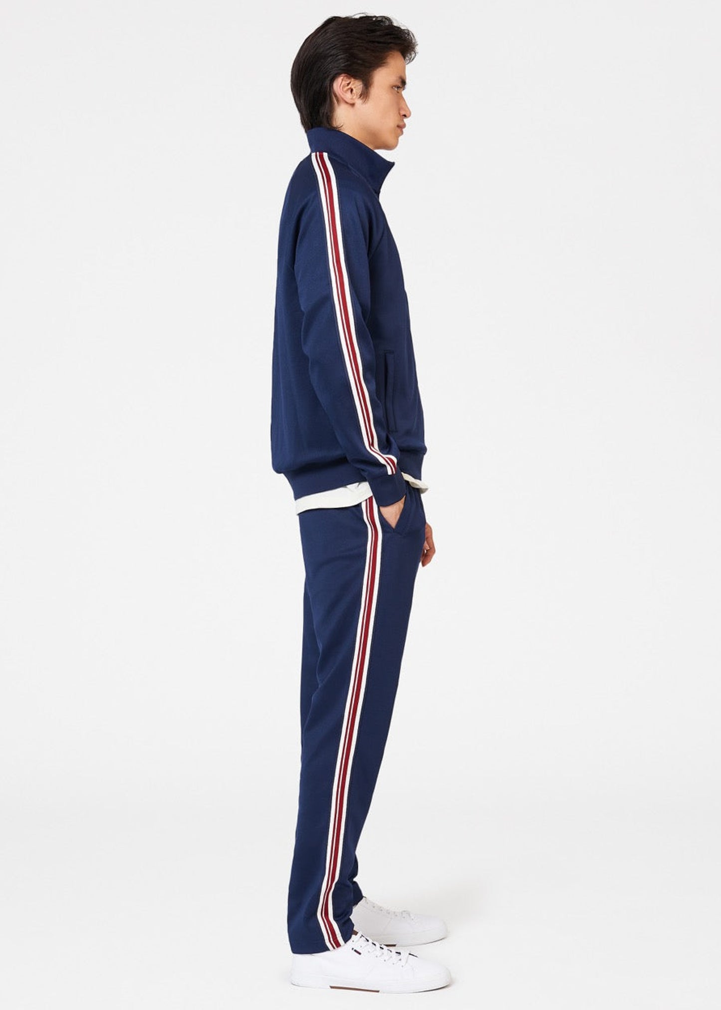 Ben Sherman Vesten House taped track top - marine