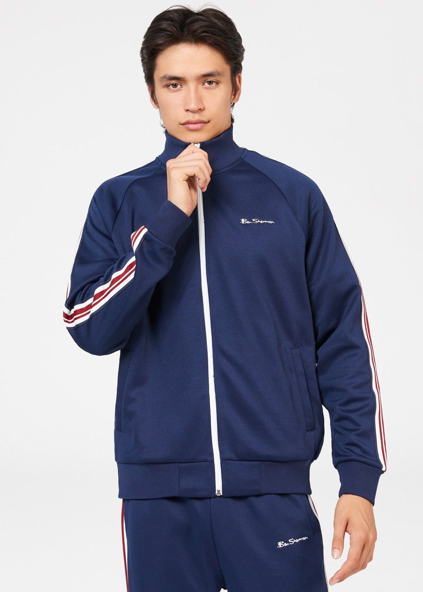 Ben Sherman Vesten House taped track top - marine