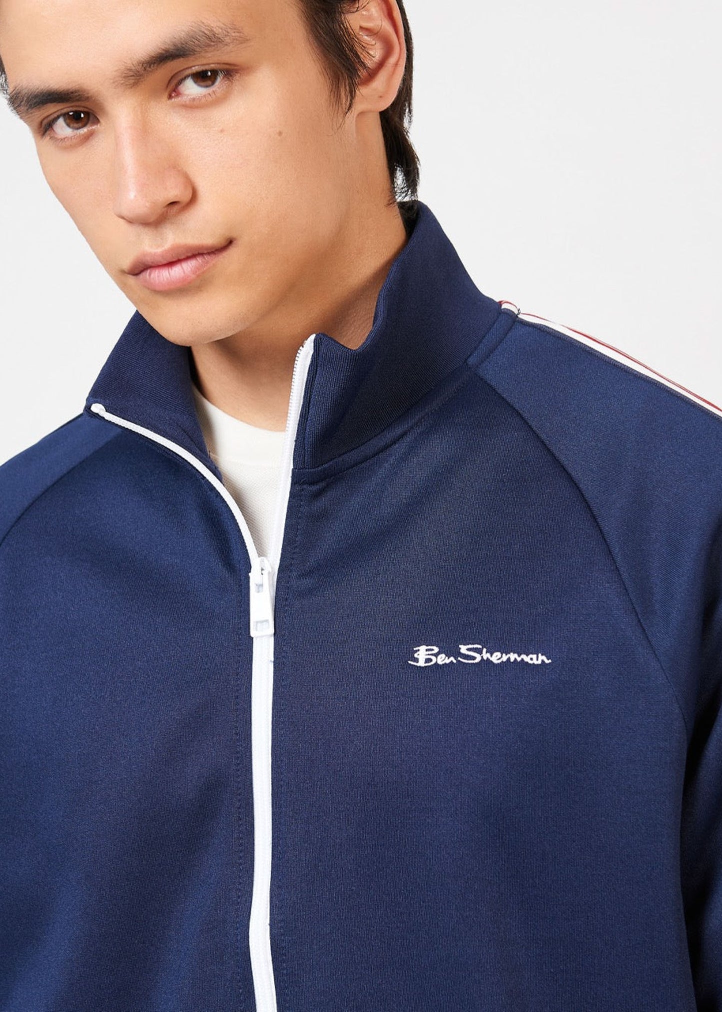 Ben Sherman Vesten House taped track top - marine