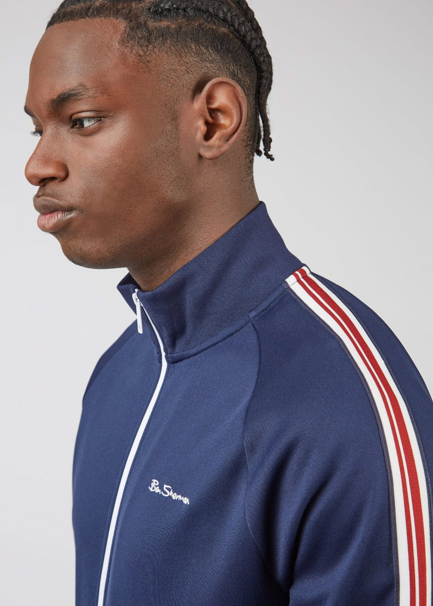 Ben Sherman Vesten House taped track top - marine