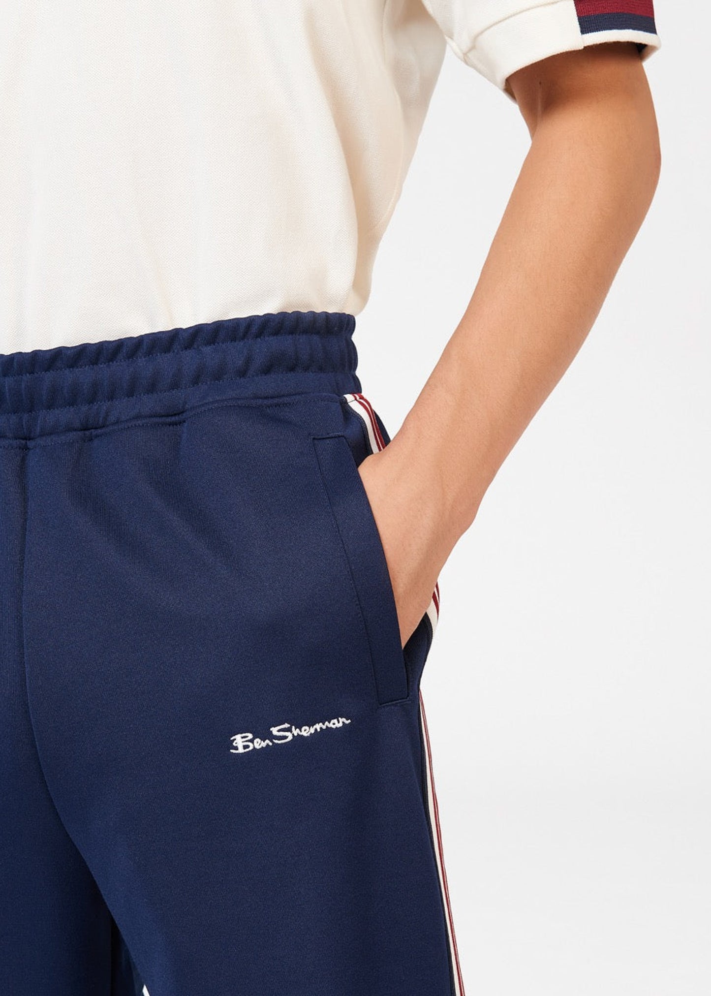 Ben Sherman Broeken House taped track pant - marine