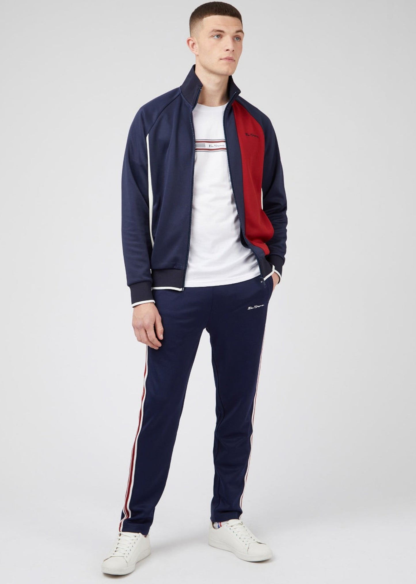 Ben Sherman Broeken House taped track pant - marine