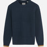 Ben Sherman Truien Cable textured crew - dark navy