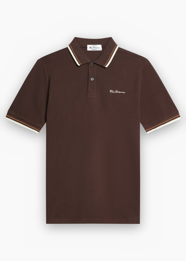 Ben Sherman Polo's Signature pique polo - chestnut