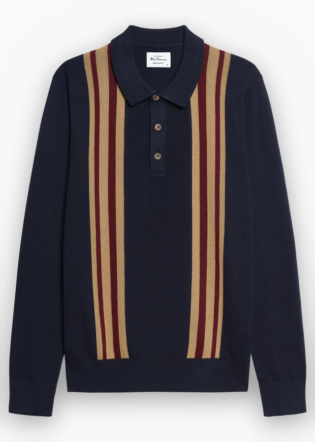Ben Sherman Longsleeve Polo's Ls mod polo - dark navy