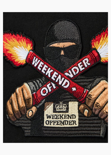 Weekend Offender Hoodies Fulgar hoodie - black