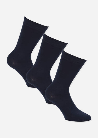 Casual Lads Sokken 3 Pack Premium Bamboo Socks - Navy