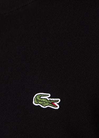 Lacoste Truien Regular fit crew neck sweater - black