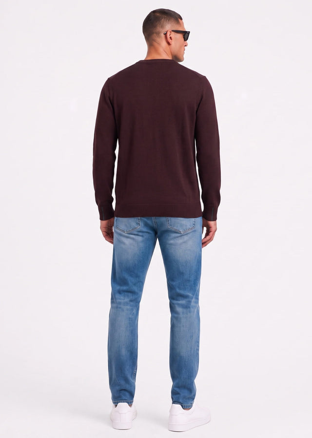 Lacoste Truien Regular fit crew neck sweater - oxalis