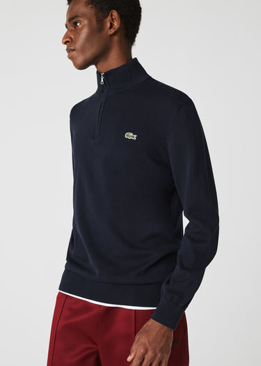 Lacoste Truien A Zip sweater - navy blue
