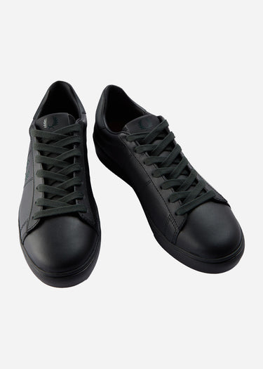 Fred Perry Schoenen Spencer leather - black night green