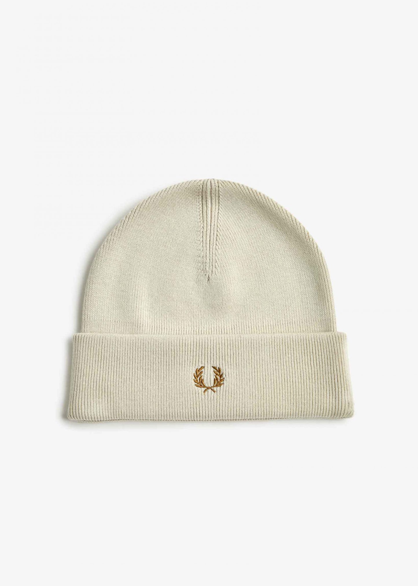 Fred Perry Mutsen Classic beanie - oatmeal dark caramel