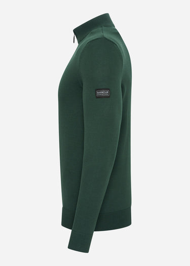 Barbour International Truien Cotton half zip knit - pine grove