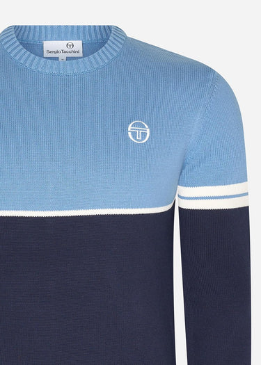 Sergio Tacchini Truien  Orion knit knitted jumper - coronet blue maritime blue gardenia