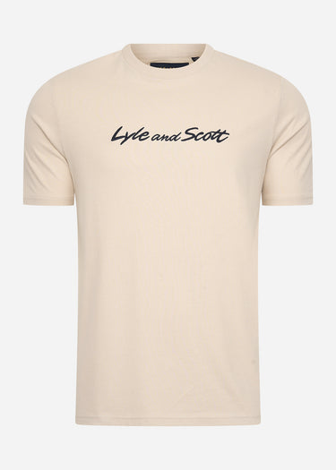 Lyle & Scott T-shirts Script embroidery t-shirt - viaduct dark navy