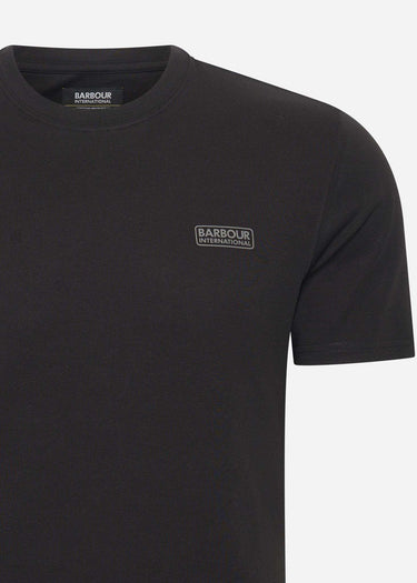 Barbour International T-shirts  Small logo tee - black pewter