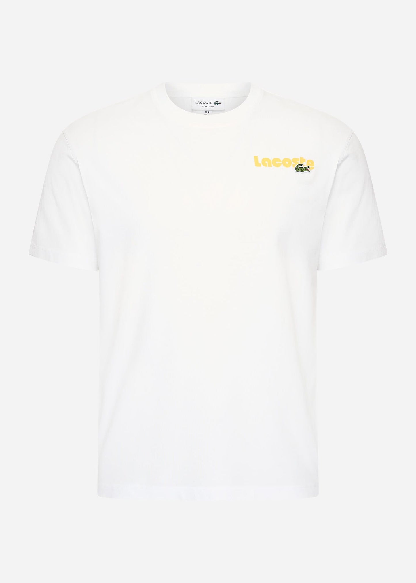 Lacoste T-shirts Lacoste backprint tee - white