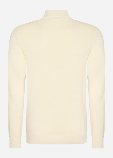 Barbour International Truien Murrey quarter placket knit - dove grey