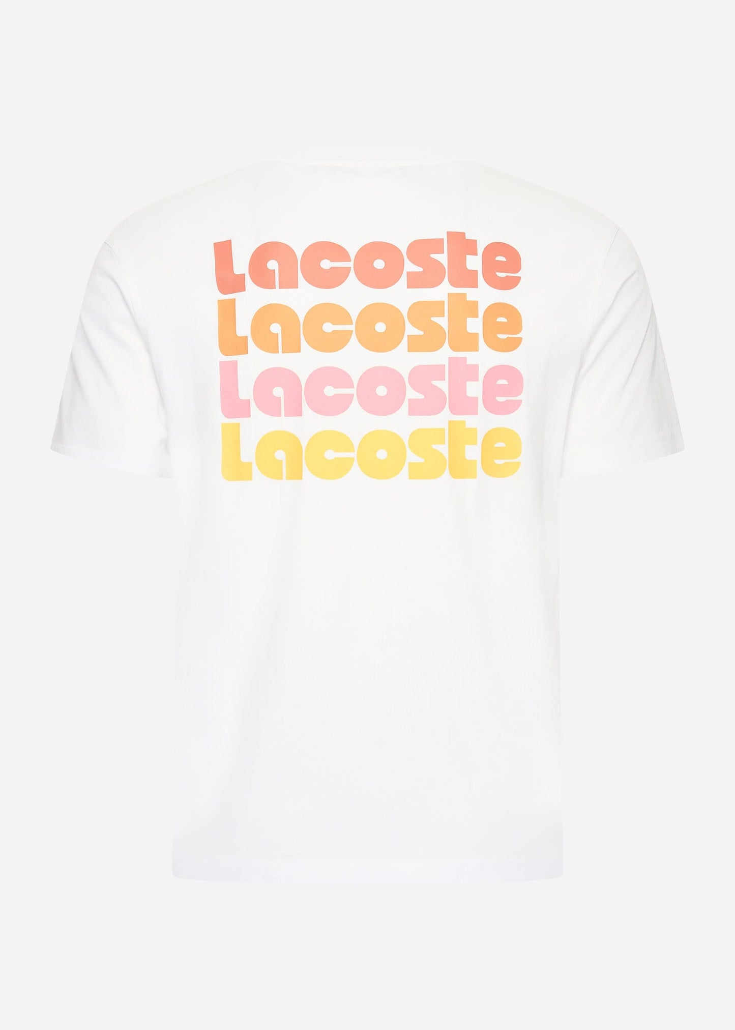 Lacoste T-shirts Lacoste backprint tee - white