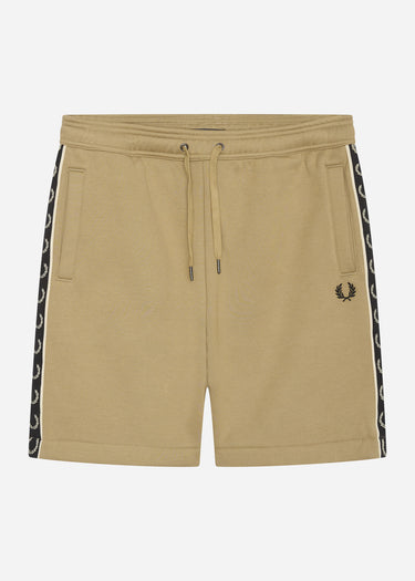 Fred Perry Korte Broeken Taped sweat short - warmstone oatml