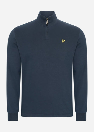 Lyle & Scott Truien Interlock quarter zip - dark navy