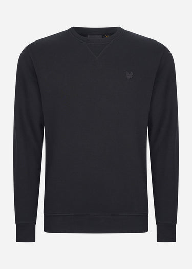 Lyle & Scott Truien Tonal eagle crew neck sweatshirt - jet black