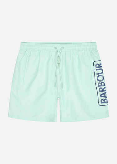 Barbour International Zwembroeken Large logo swim short - green fig