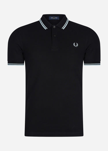Fred Perry Polo's Twin tipped fred perry shirt - black light ice