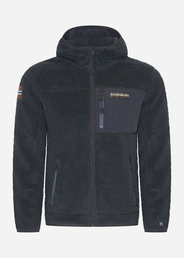 Napapijri Jassen  Yupik full zip hoodie  - black