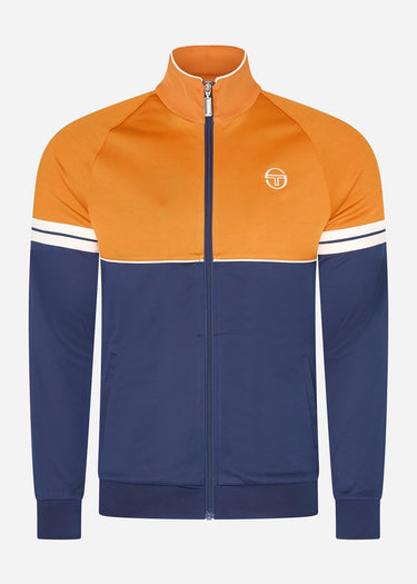 Sergio Tacchini Vesten Orion track top - marmalade maritime blue gardenia