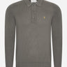 Farah Truien Sweater hamlet knit ls polo - charcoal