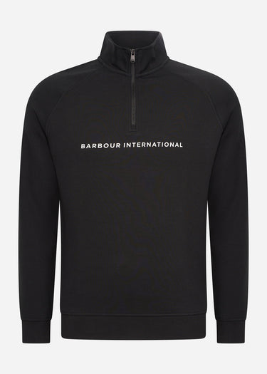 Barbour International Truien Motored funnel sweat - black