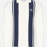Sergio Tacchini Polo's Young line knit polo - gardenia maritime blue