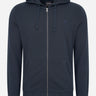 Lyle & Scott Vesten Tonal eagle zip through hoodie - dark navy