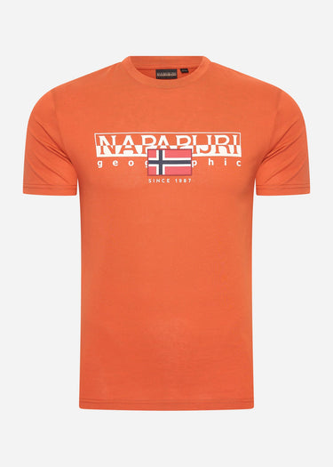 Napapijri T-shirts  Aylmer t-shirt - orange burnt