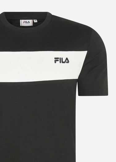 Fila T-shirts  Lankaran blocked tee - black bright white