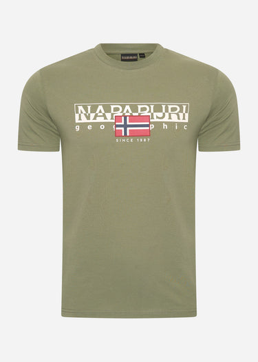 Napapijri T-shirts  Aylmer t-shirt - green lichen