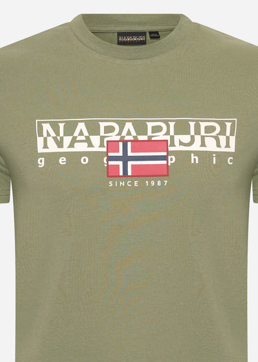Napapijri T-shirts  Aylmer t-shirt - green lichen