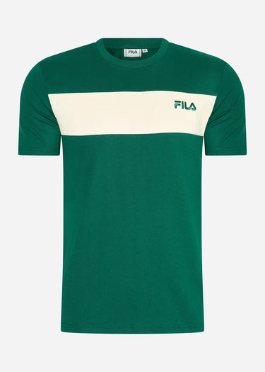 Fila T-shirts Lankaran blocked tee - aventurine antique white