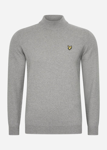 Lyle & Scott Truien Roll neck jumper - mid grey marl