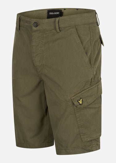 Lyle & Scott Korte Broeken Wembley cargo short - olive