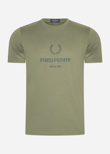 Fred Perry T-shirts Fred perry graphic t-shirt - laurel wreath green
