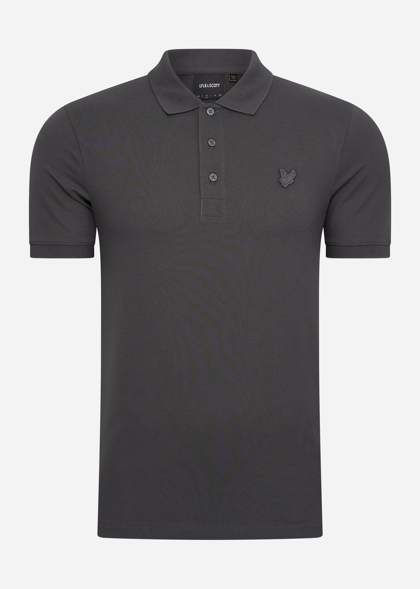 Lyle & Scott Polo's Tonal eagle polo shirt - gunmetal