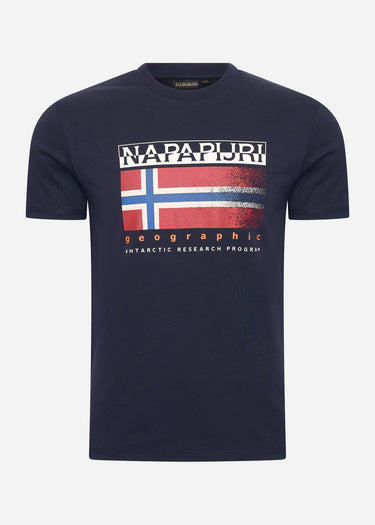 Napapijri T-shirts Kreis t-shirt - blue marine