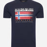 Napapijri T-shirts Kreis t-shirt - blue marine