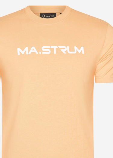 MA.Strum T-shirts Chest print tee - peach