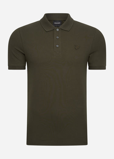 Lyle & Scott Polo's Tonal eagle polo shirt - olive
