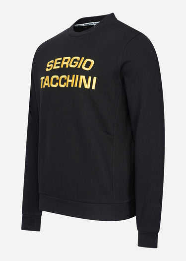 Sergio Tacchini Truien Reinaldo crew neck sweat - black